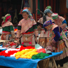 H'mong fill tribe ladies at the Sunday market in Bac Ha - Vietnam