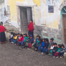 Children outside their village school  - Ecuador.
