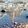 Reflection of Cerro Torre in glacier lake - Pategonia. - Pategonia, Argentina